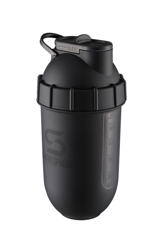 Tumbler View - Matte Black & Black Logo